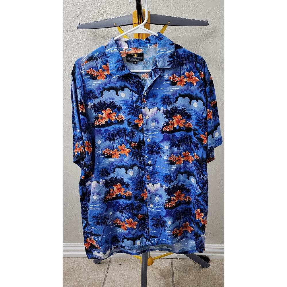 Gazoz Surf Wear Hawaiian Button Up Shirt Size M